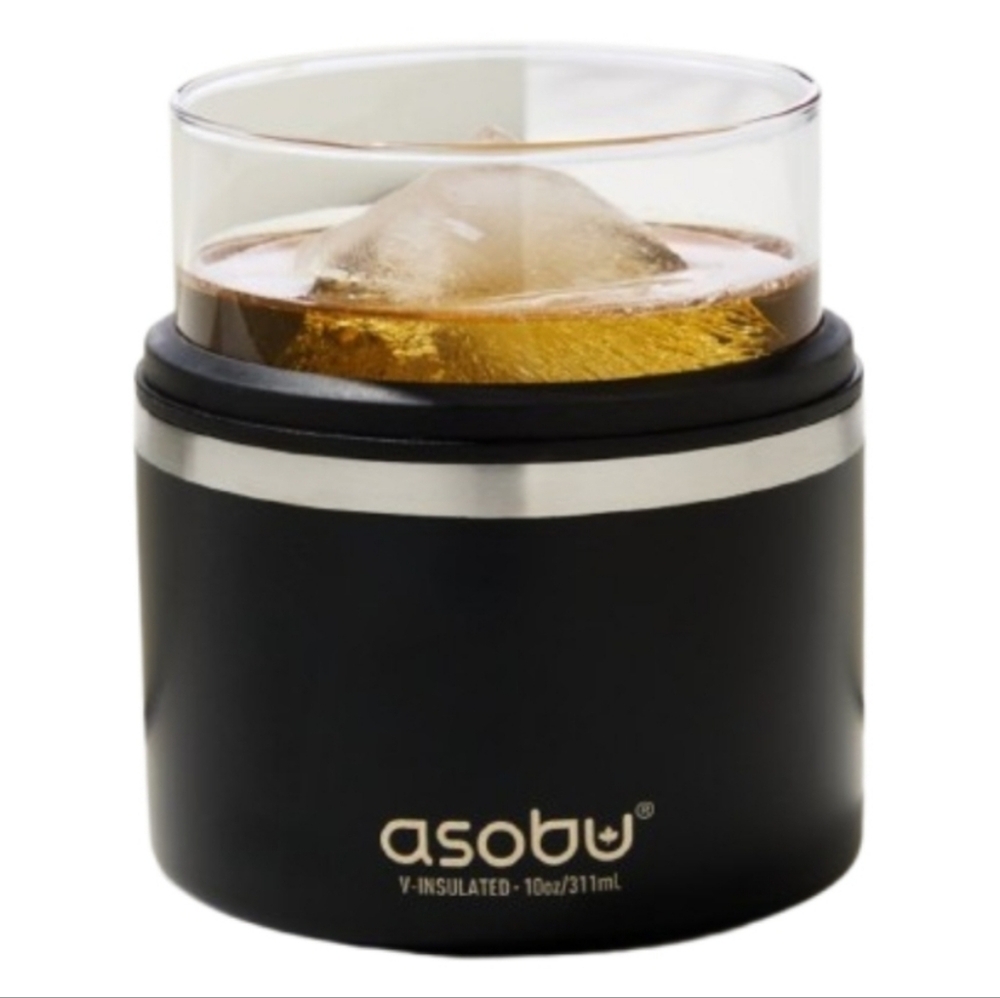 Asobu On the Rocks Glass & Kuzie Cooler